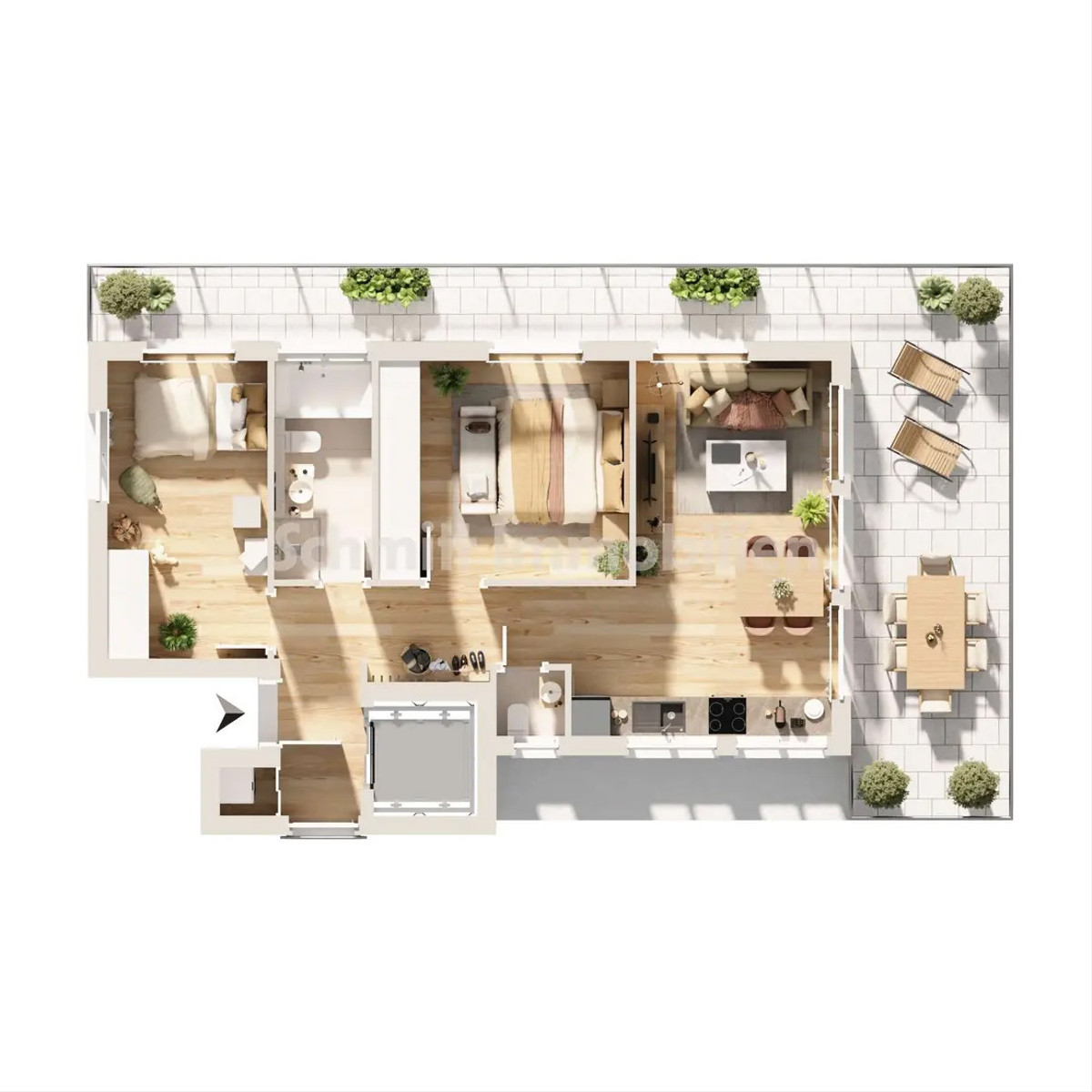 Grundriss Haus 1 - WE 4