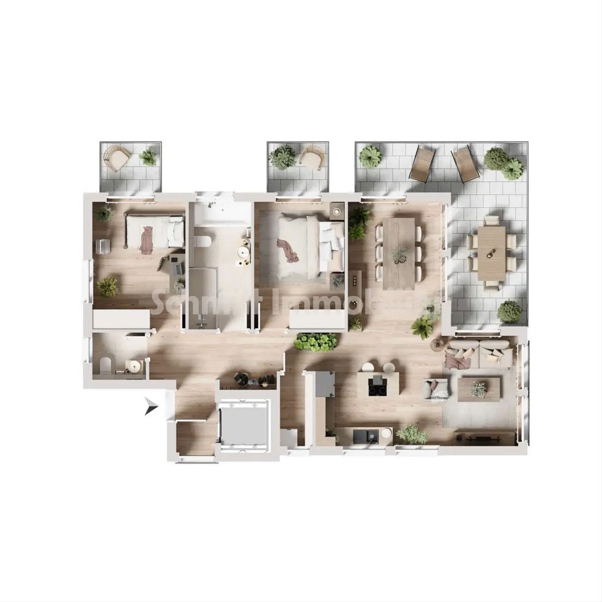 Grundriss Haus 2 - WE 7
