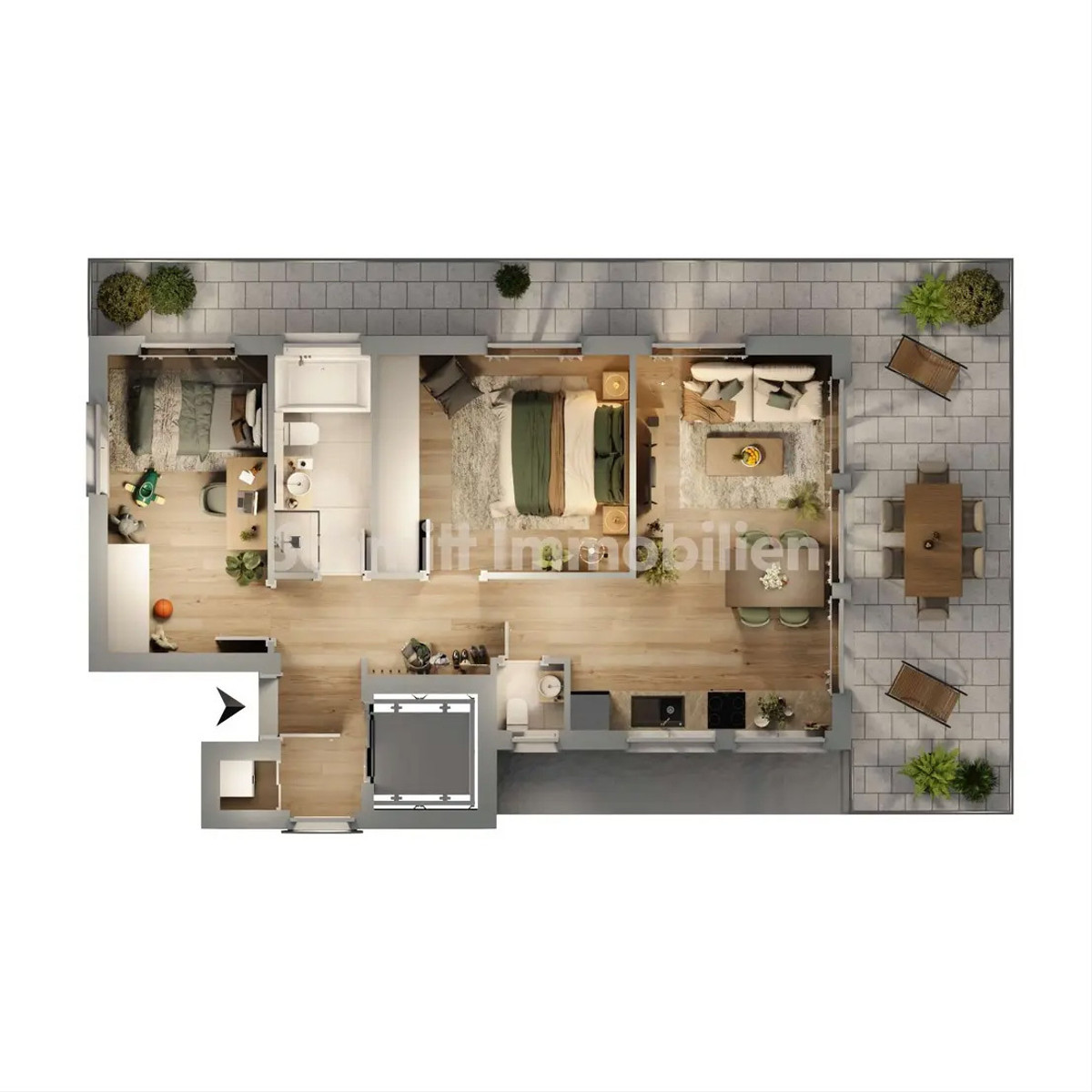Grundriss Haus 2 - WE 8