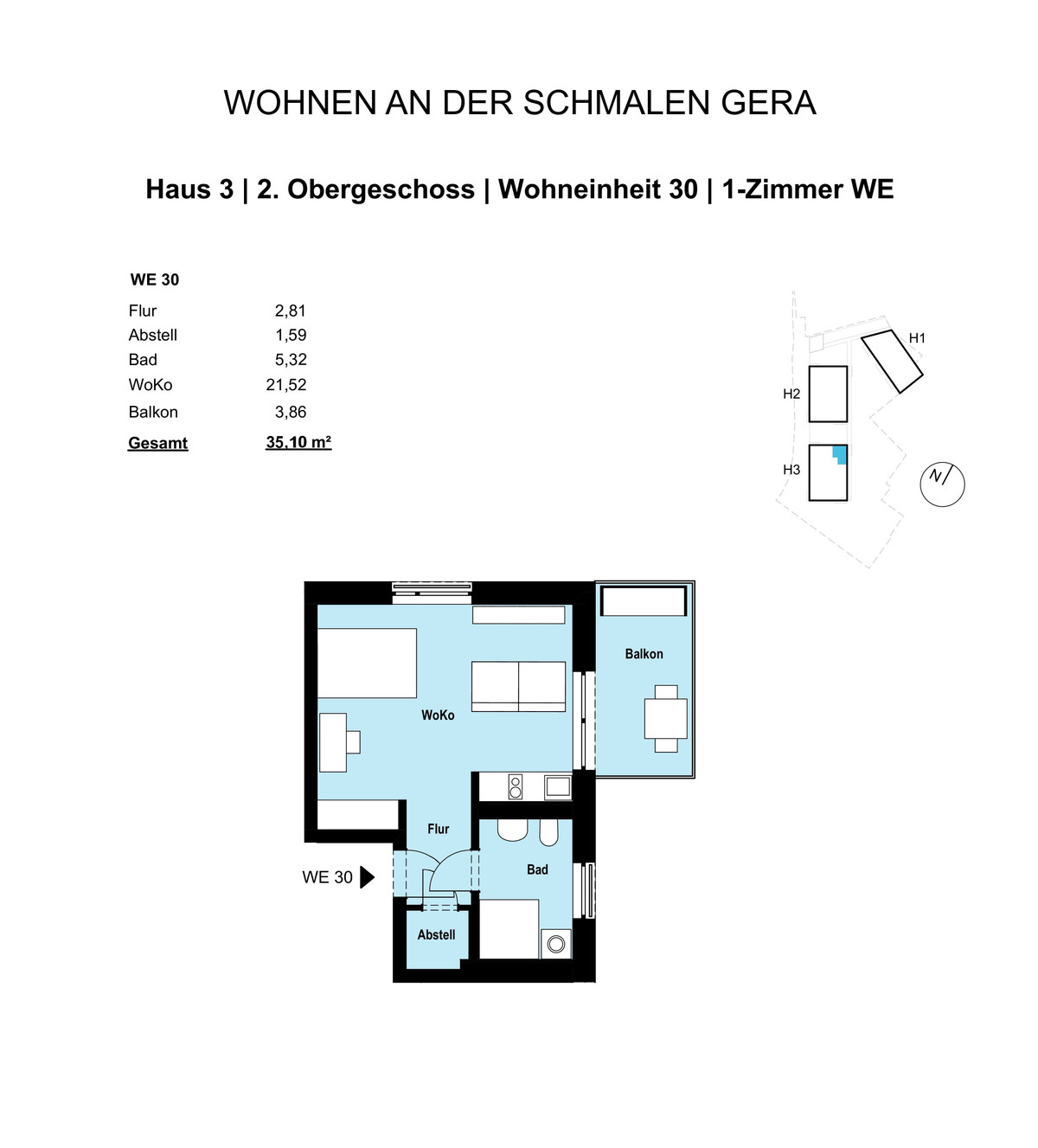 Wohnen an der schmalen Gera
