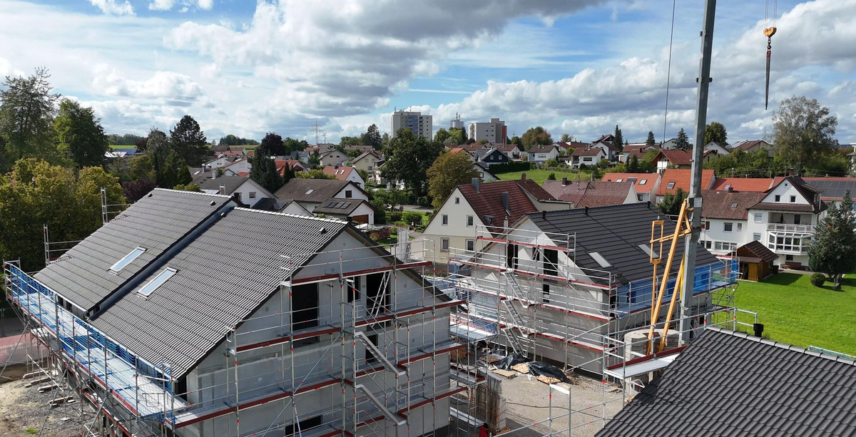 Dellinger Straße - Neubau von 13 Reihenhäusern