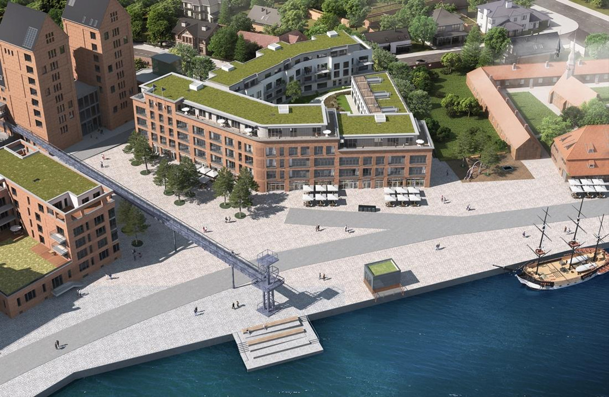 Hospitalquartier – Cityhafen Neustadt - Neubau von 69 Eigentumswohnungen, 7 Townhouses und 8 Gewerbeflächen