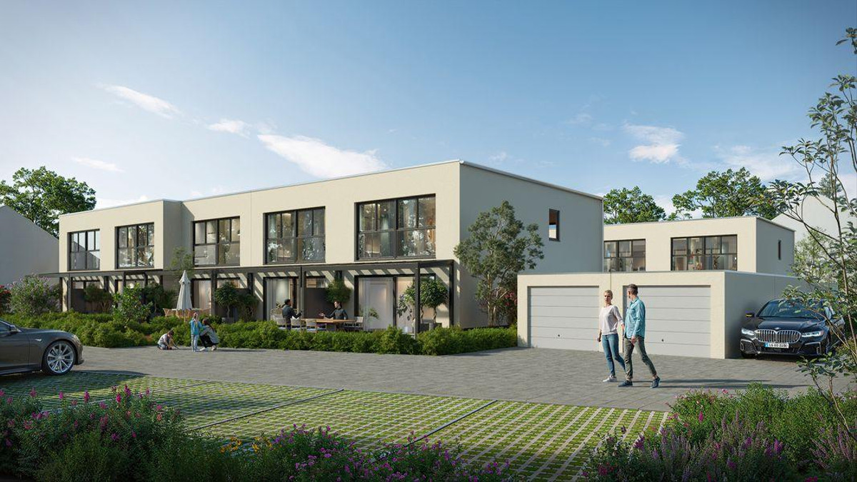 Reihenhausensemble Glasschleiferstraße - Neubau von 14 Reihenhäusern