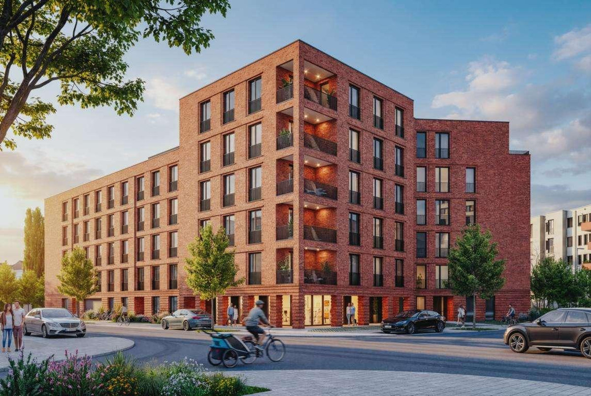the brick - Neubau von 64 Eigentumswohnungen und 1 Gewerbeeinheit - Freiburg im Breisgau