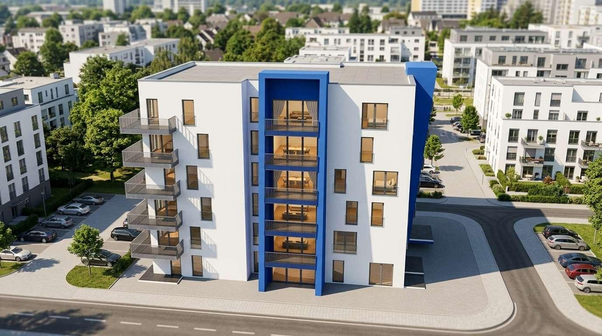 FOCUS - Neubau von 32 Eigentumswohnungen und 2 Gewerbeeinheiten - Wesseling