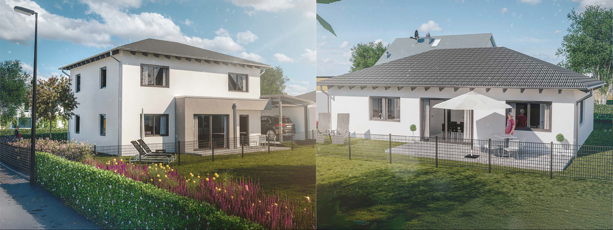 Burglengenfeld, Egerländer Straße - Neubau von einem Einfamilienhaus und Bungalow - Burglengenfeld