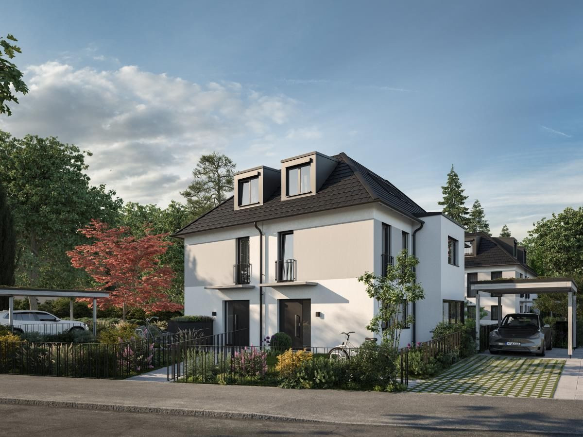 Hohenbrunner Straße 14 - Neubau von 2 Doppelhaushälften und 3 Stadthäusern - Riemerling