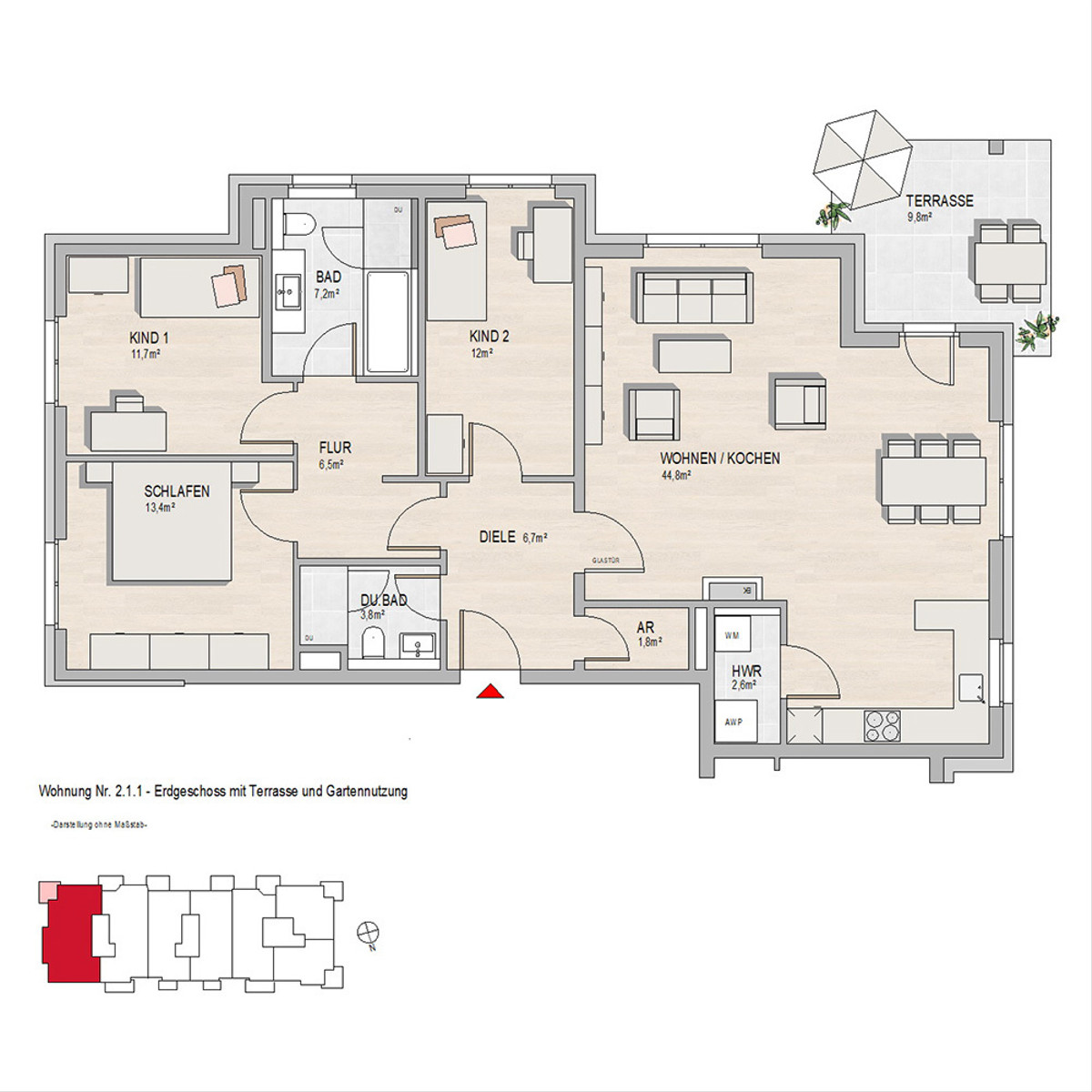 Hochheim, Massenheimer Landstraße 6, 14a,14b,14c