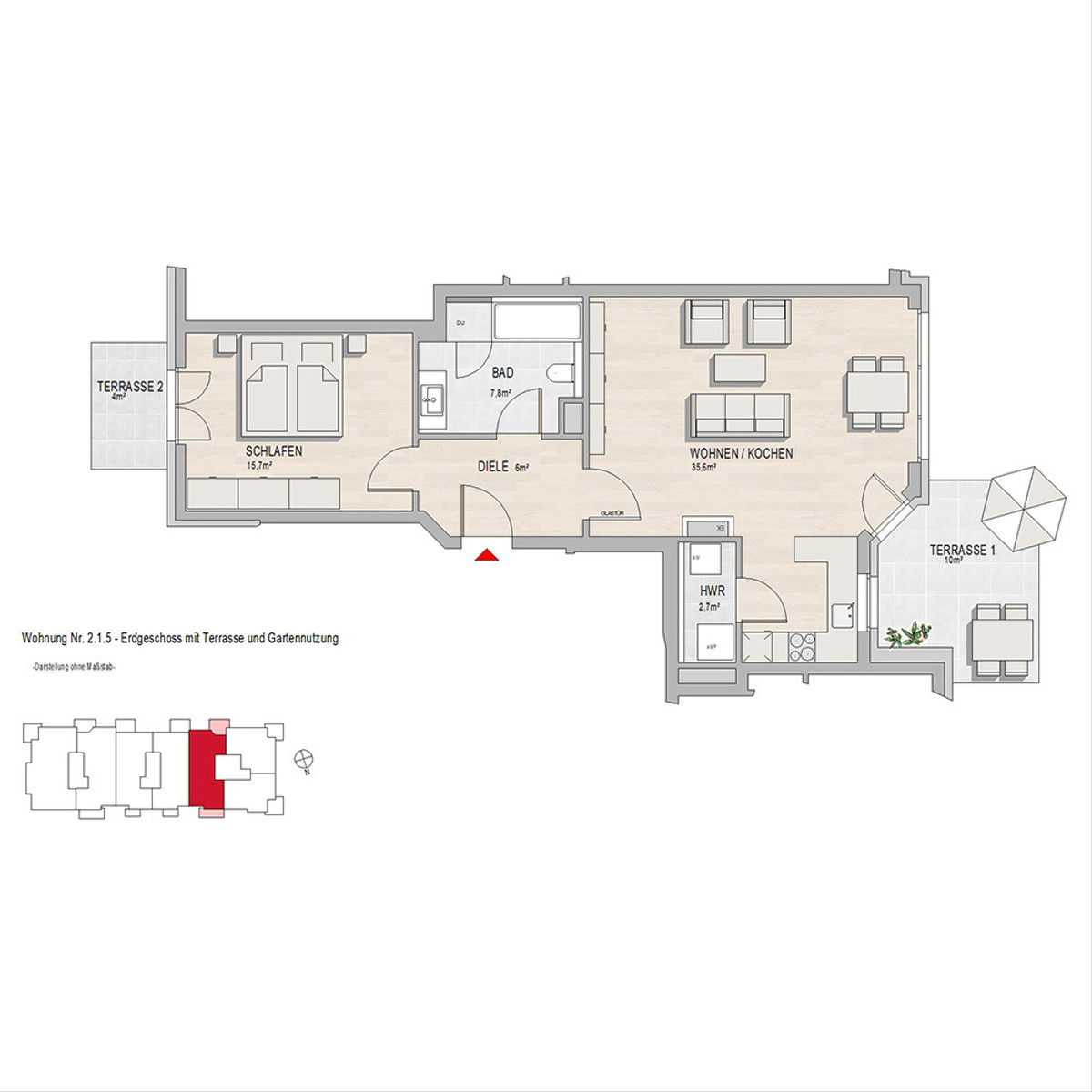 Hochheim, Massenheimer Landstraße 6, 14a,14b,14c