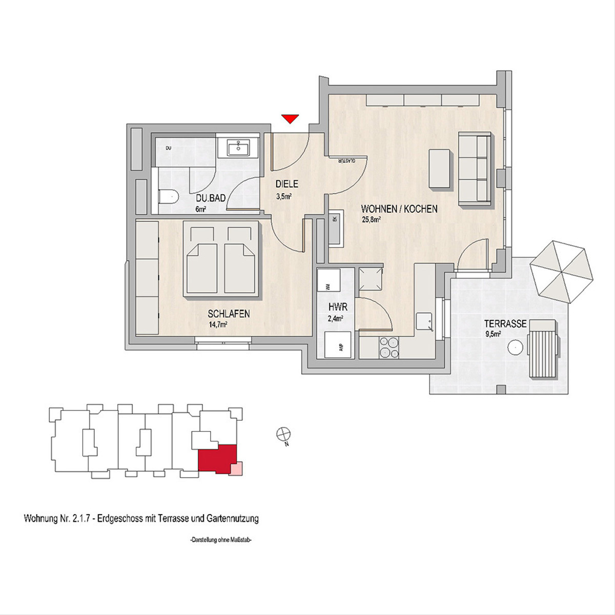 Hochheim, Massenheimer Landstraße 6, 14a,14b,14c