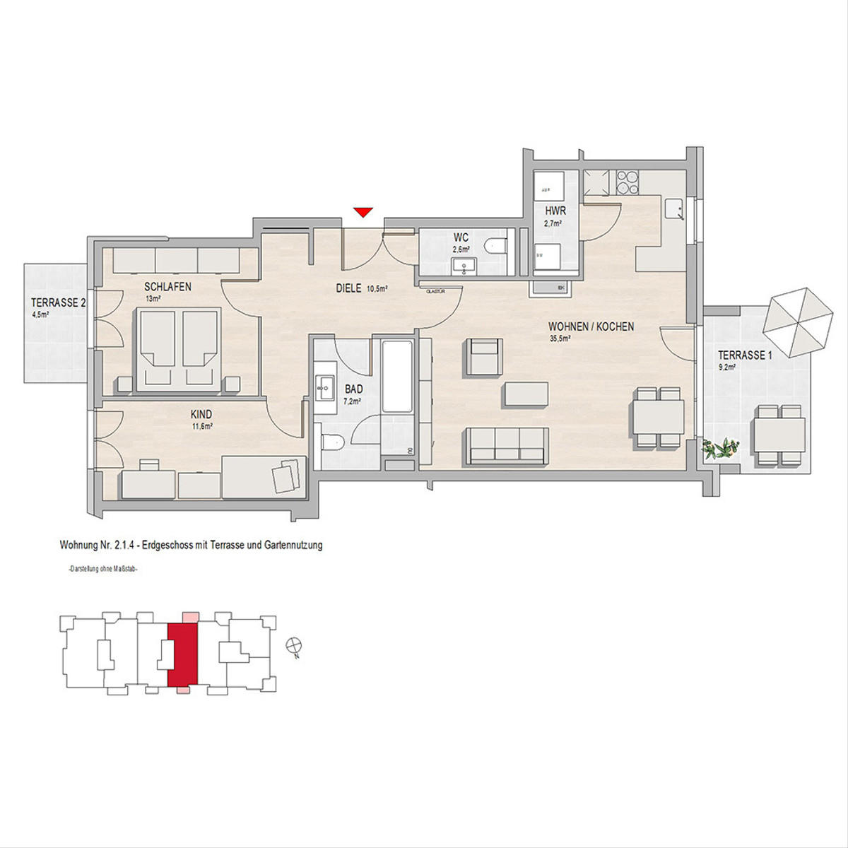 Hochheim, Massenheimer Landstraße 6, 14a,14b,14c