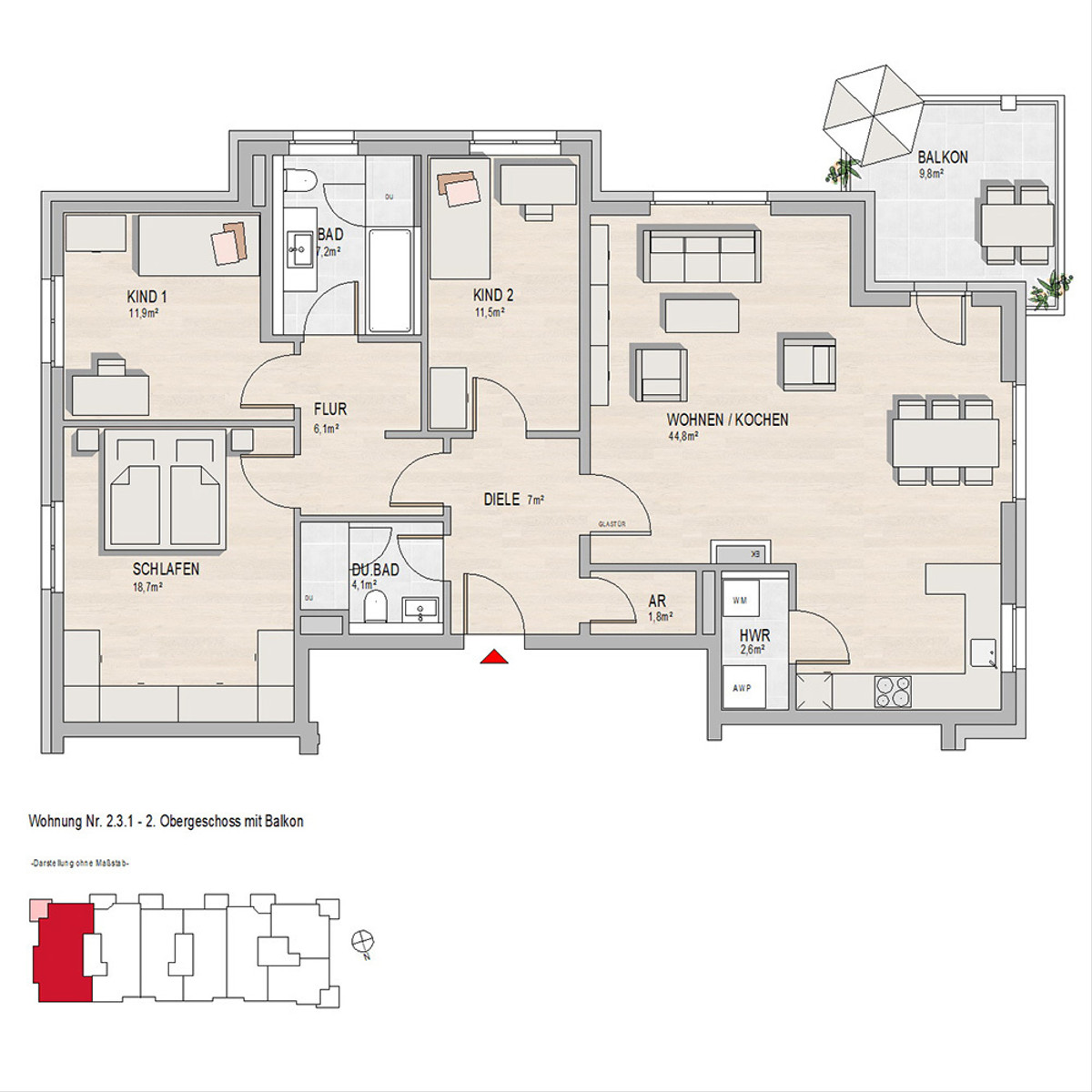 Hochheim, Massenheimer Landstraße 6, 14a,14b,14c