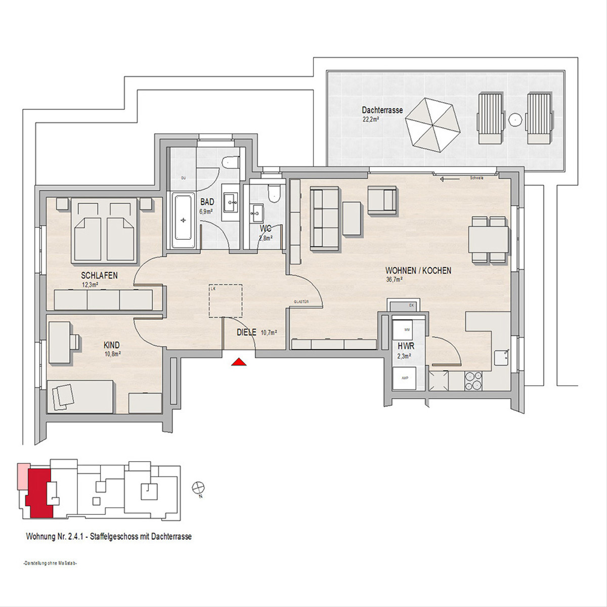 Hochheim, Massenheimer Landstraße 6, 14a,14b,14c