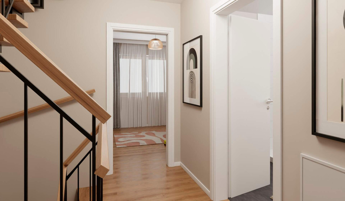 Heller und freundlicher Flur im Obergeschoss