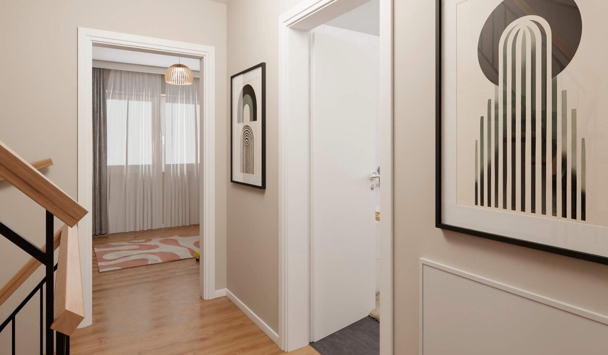 Heller und freundlicher Flur im Obergeschoss