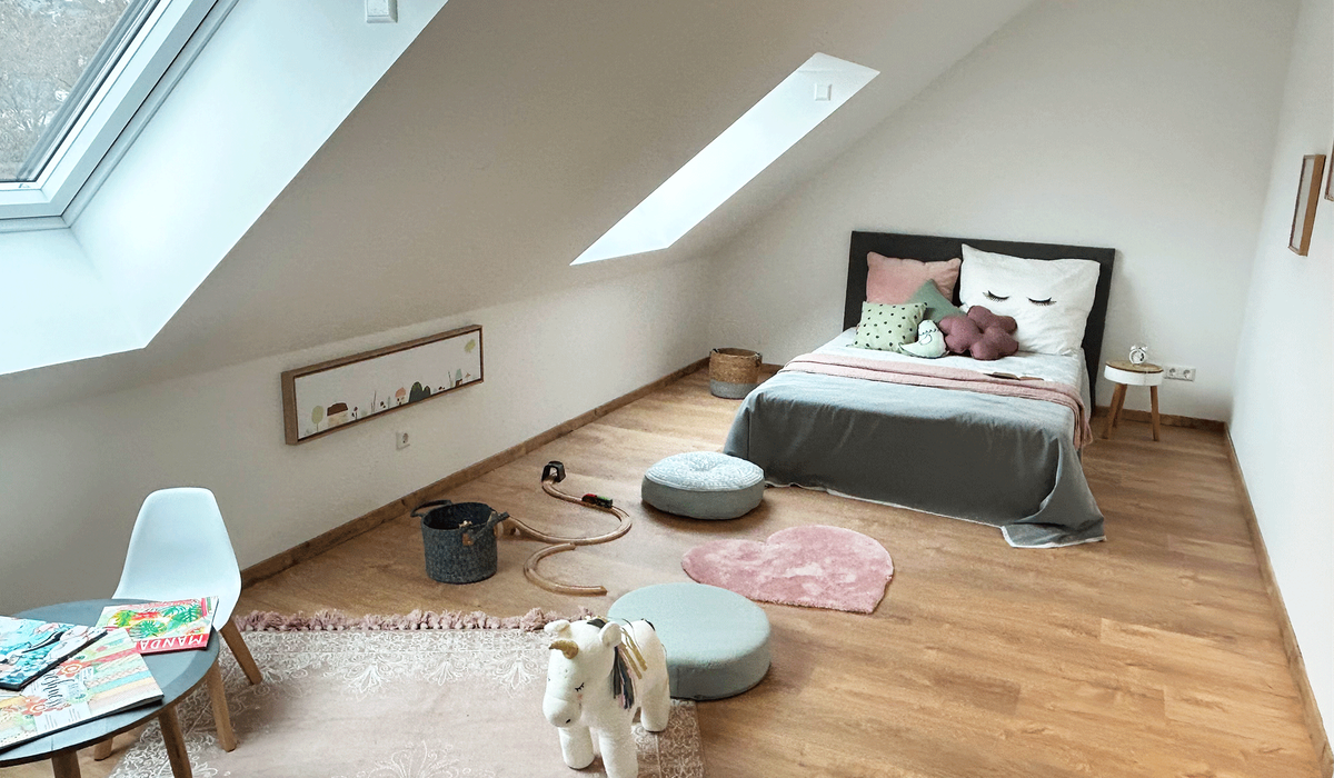 Kinderzimmer im Dachgeschoss