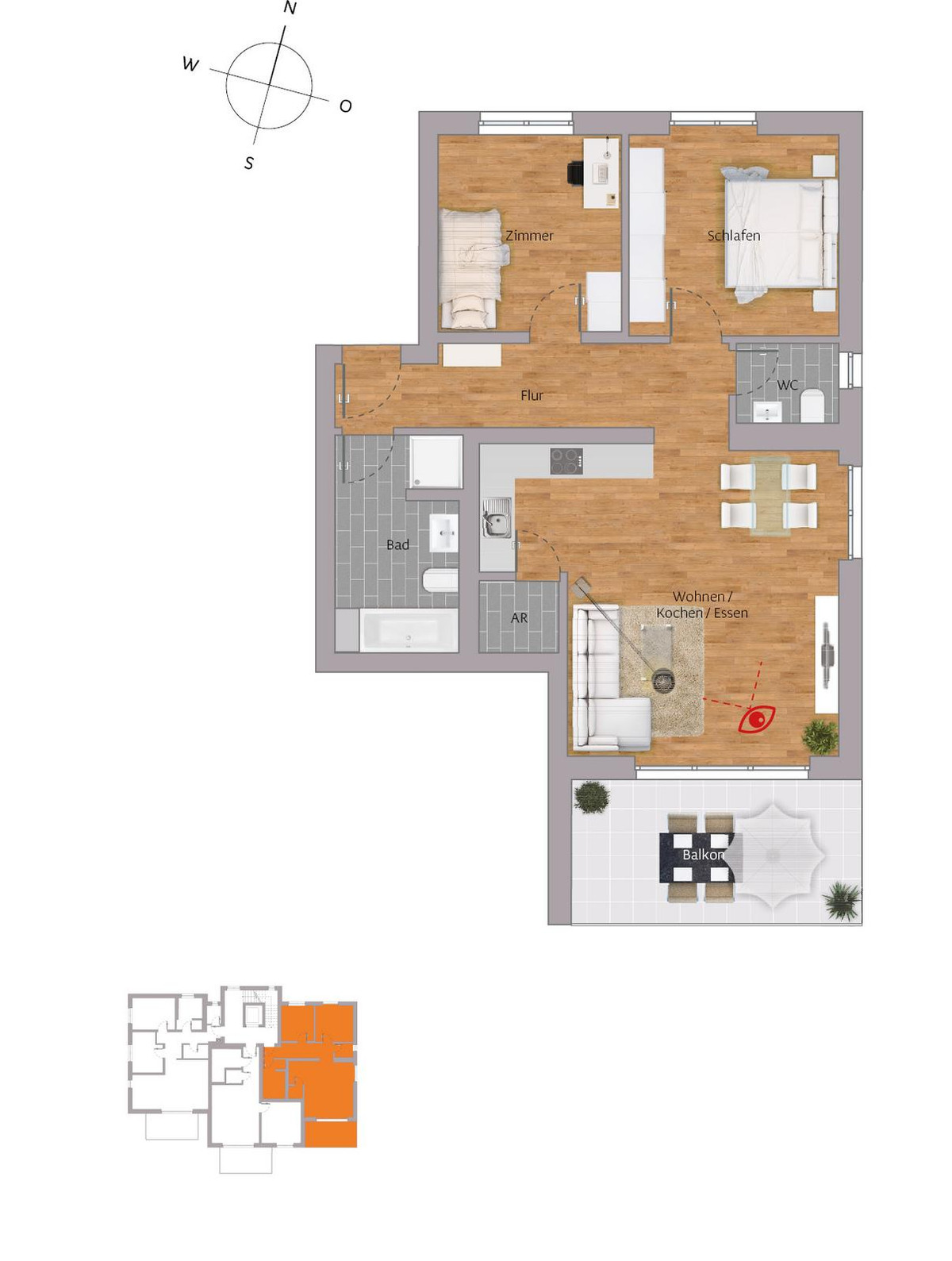 Grundriss 1-1-1
