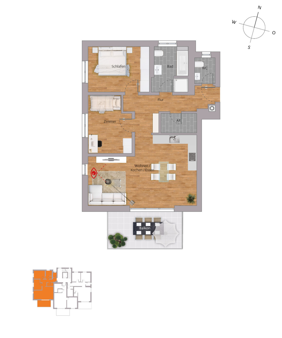 Grundriss 1-1-3