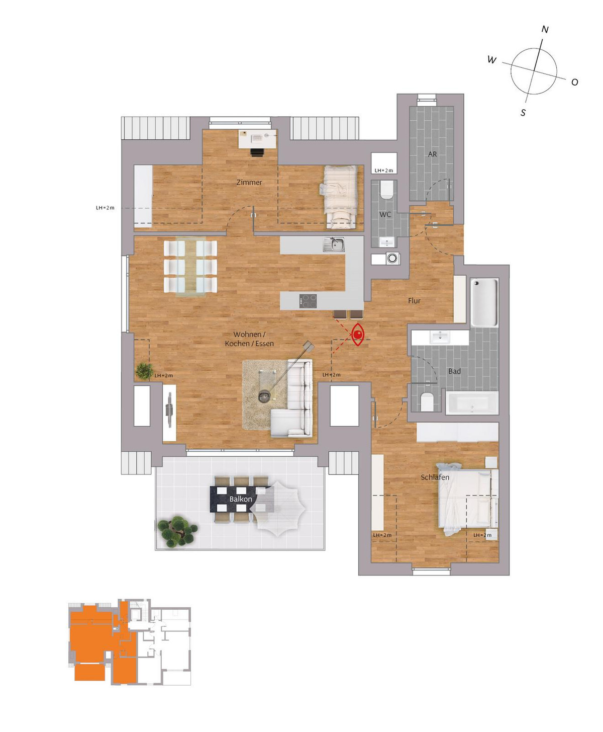 Grundriss 1-2-2