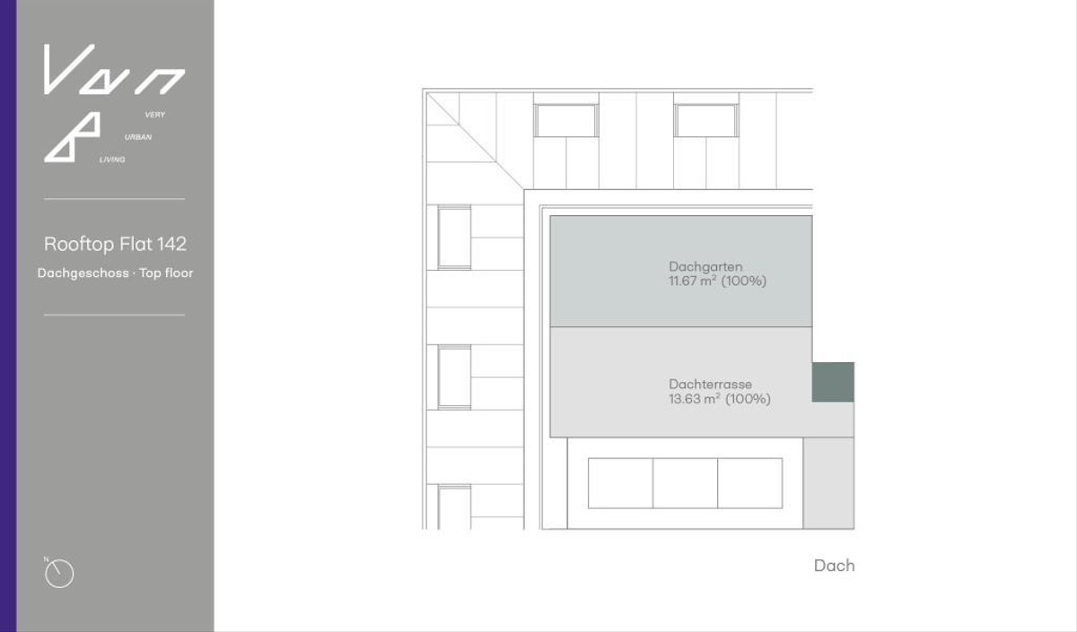 Grundriss RF.142 Dachgarten