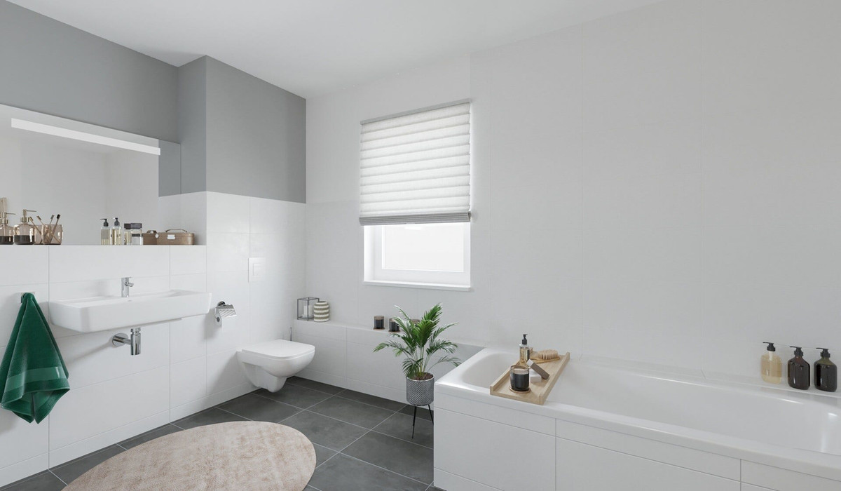 Visualisierung des Badezimmers im Einfamilienhaus