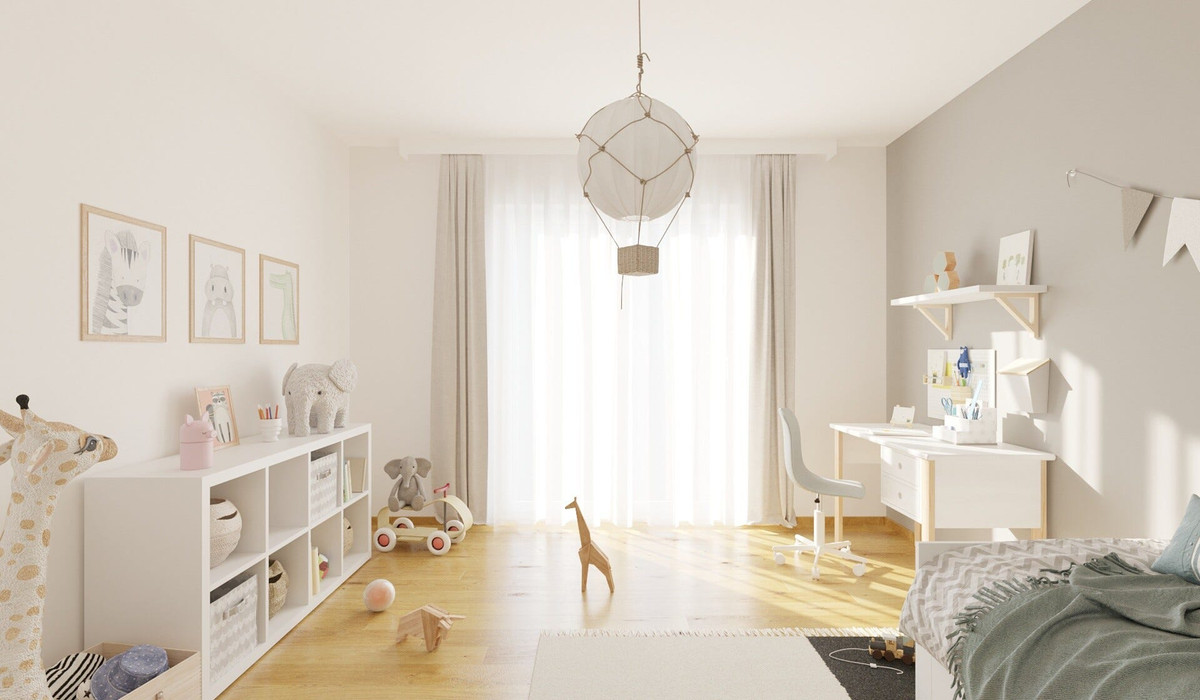 Visualisierung des Kinderzimmers im Einfamilienhaus