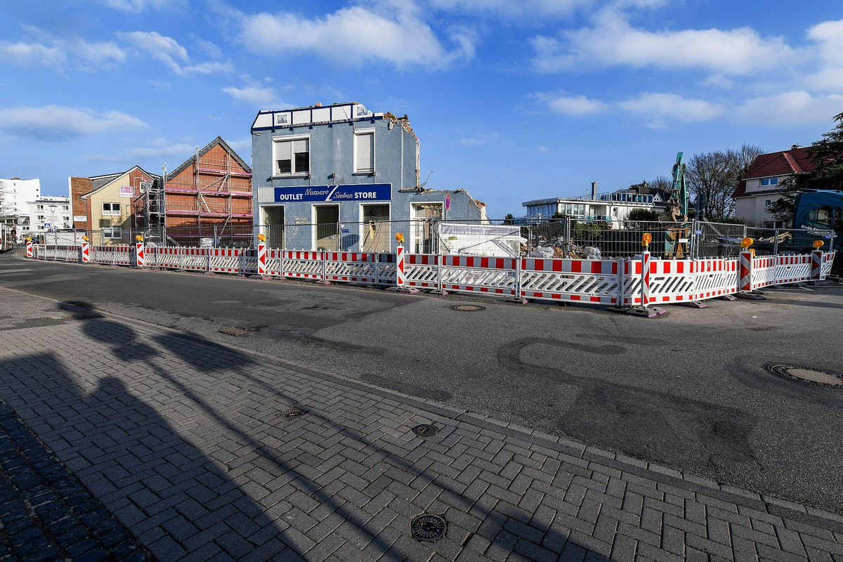 Abriss der alten Häuser