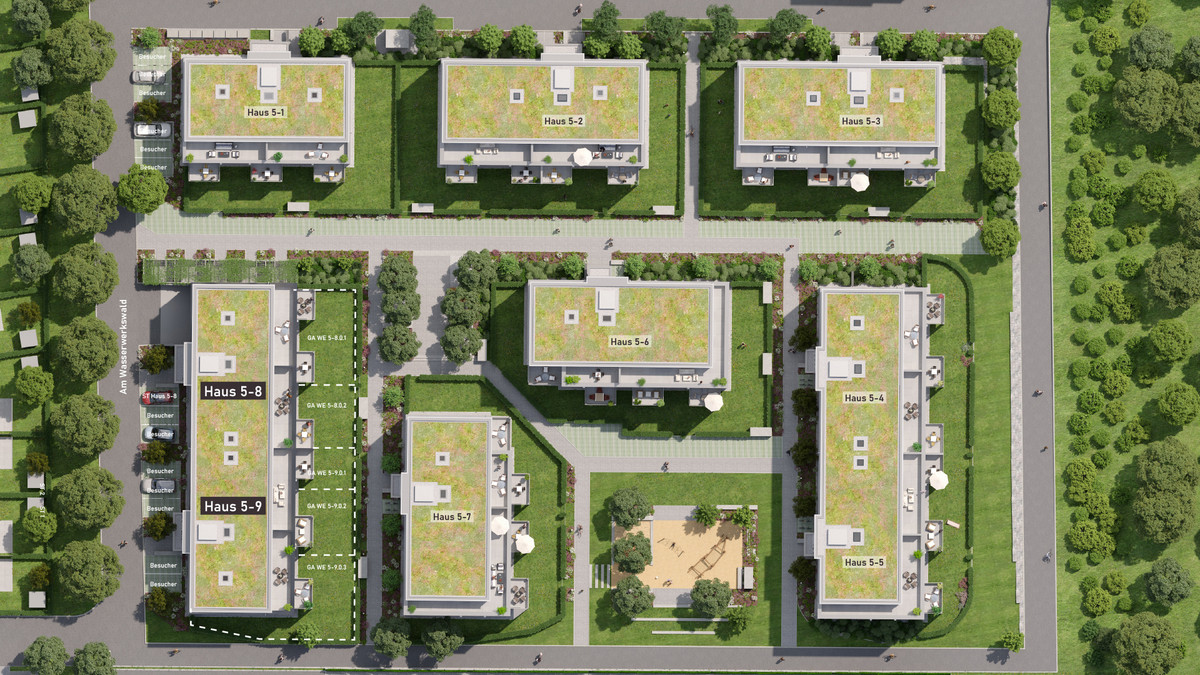 Visu Topview Baugebiet