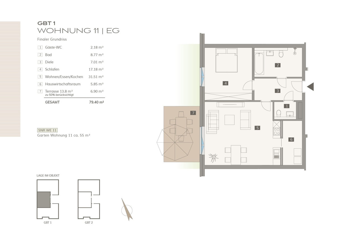 Grundriss Wohnung 11
