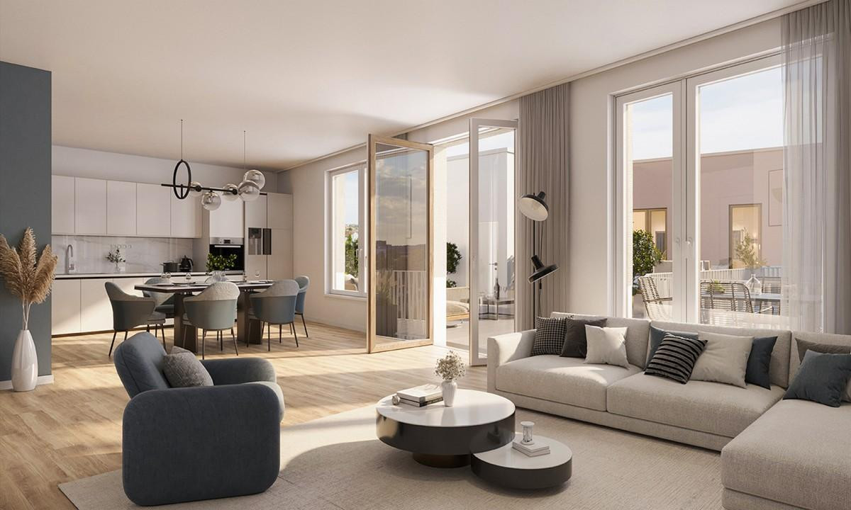 Innenvisu Wohn-Essbereich