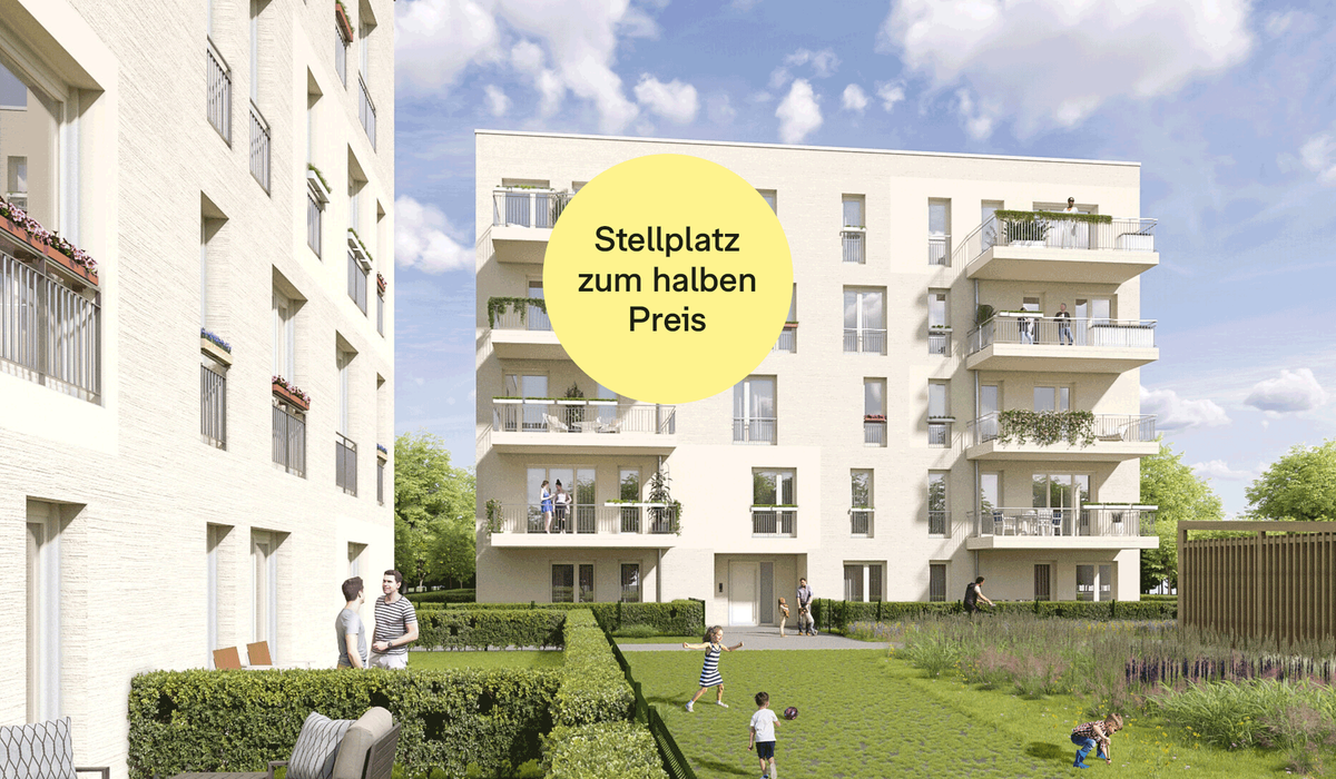 Frühjahrs-Aktion Tiefgaragenstellplatz zum halben Preis