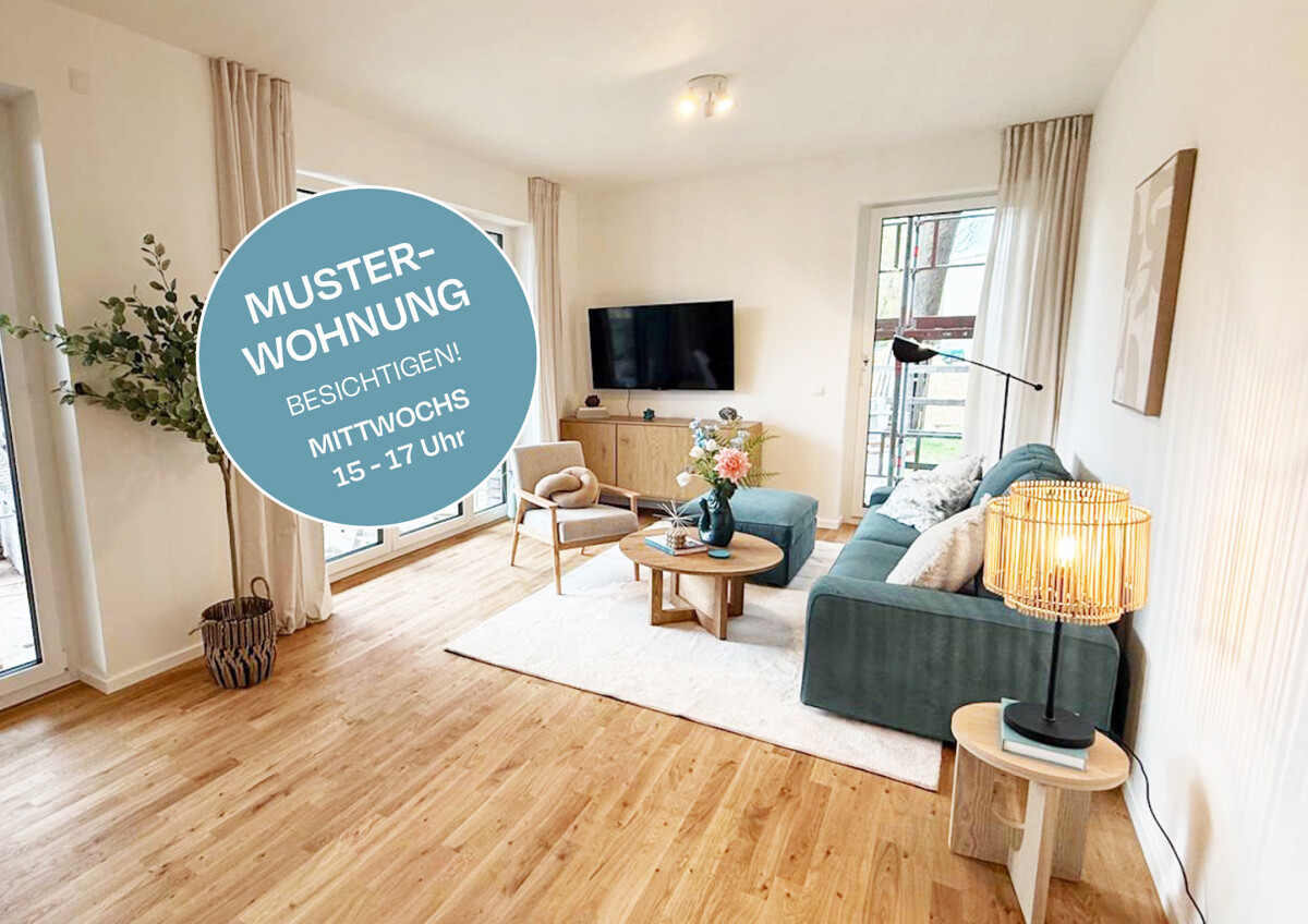 Wohnzimmer-Musterwohnung
