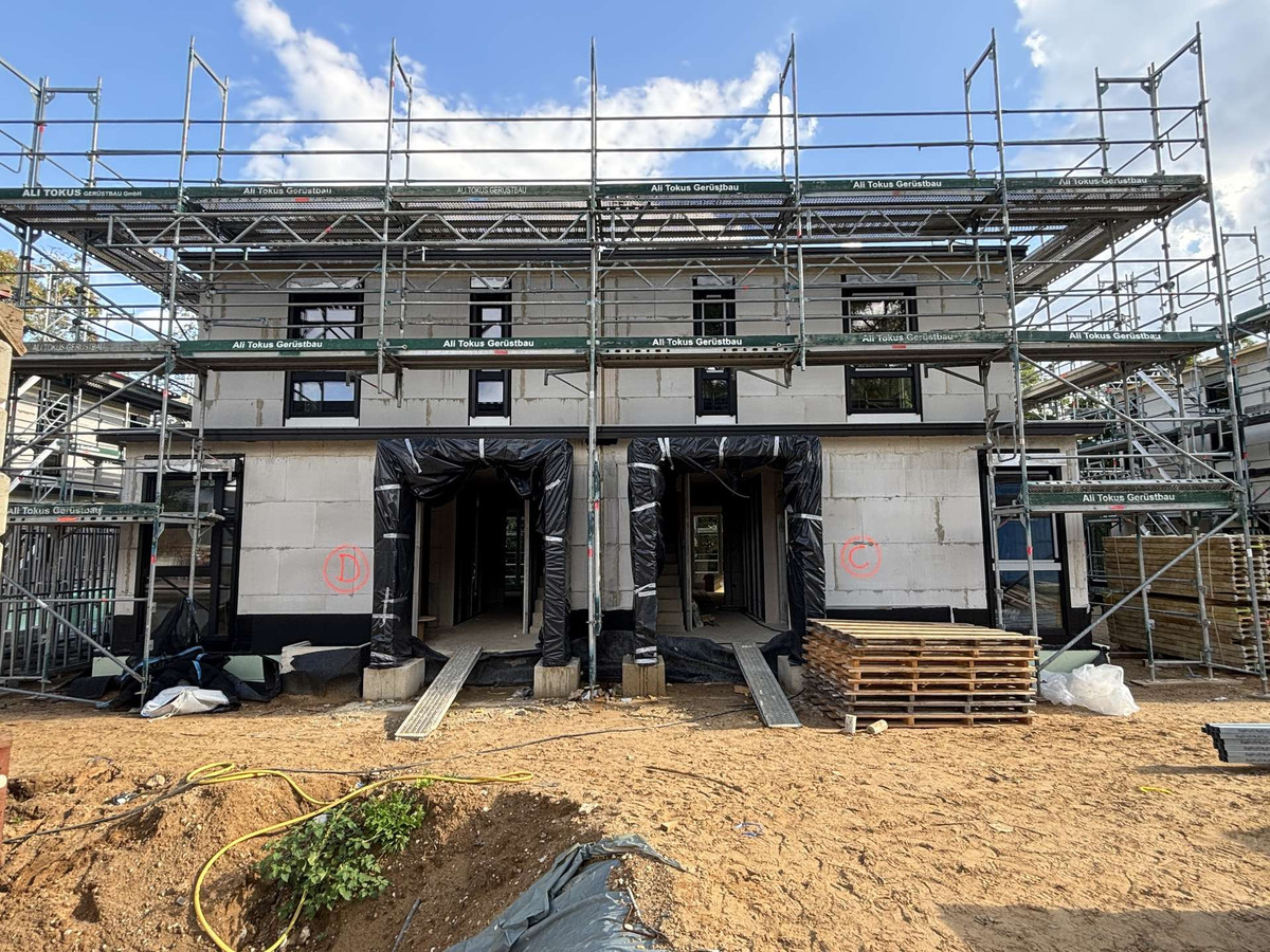 Baufortschritt Doppelhaushälften September 2025