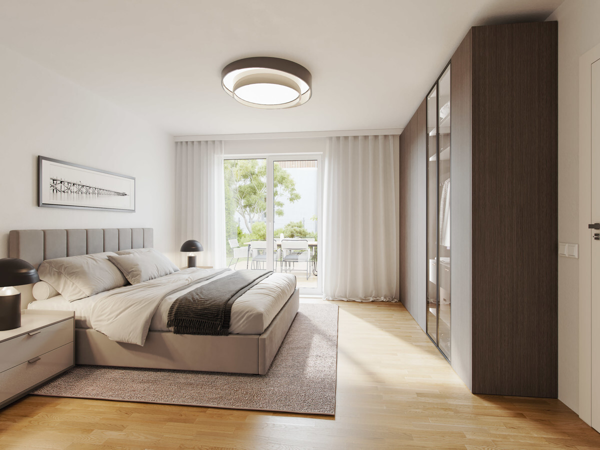 Schlafzimmer-Visualisierung