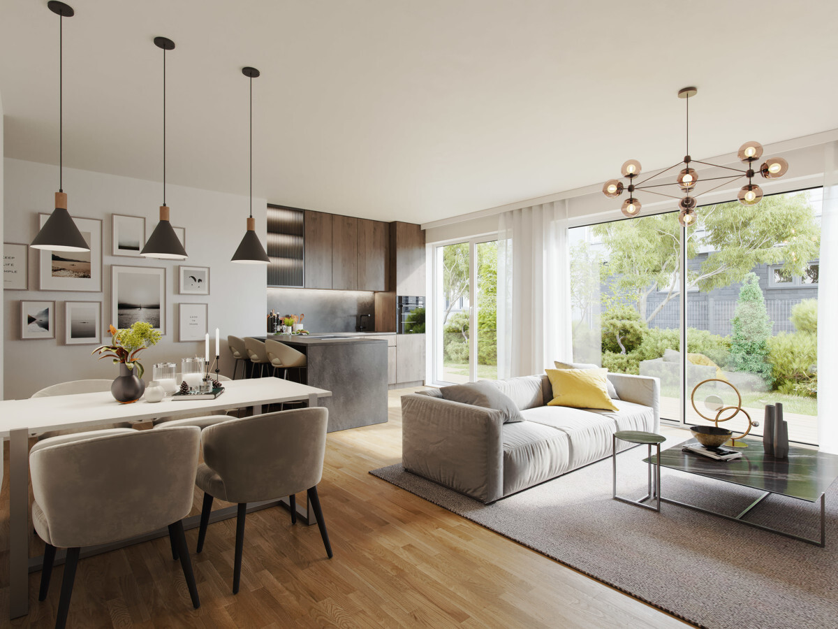 Wohnzimmer-Visualisierung