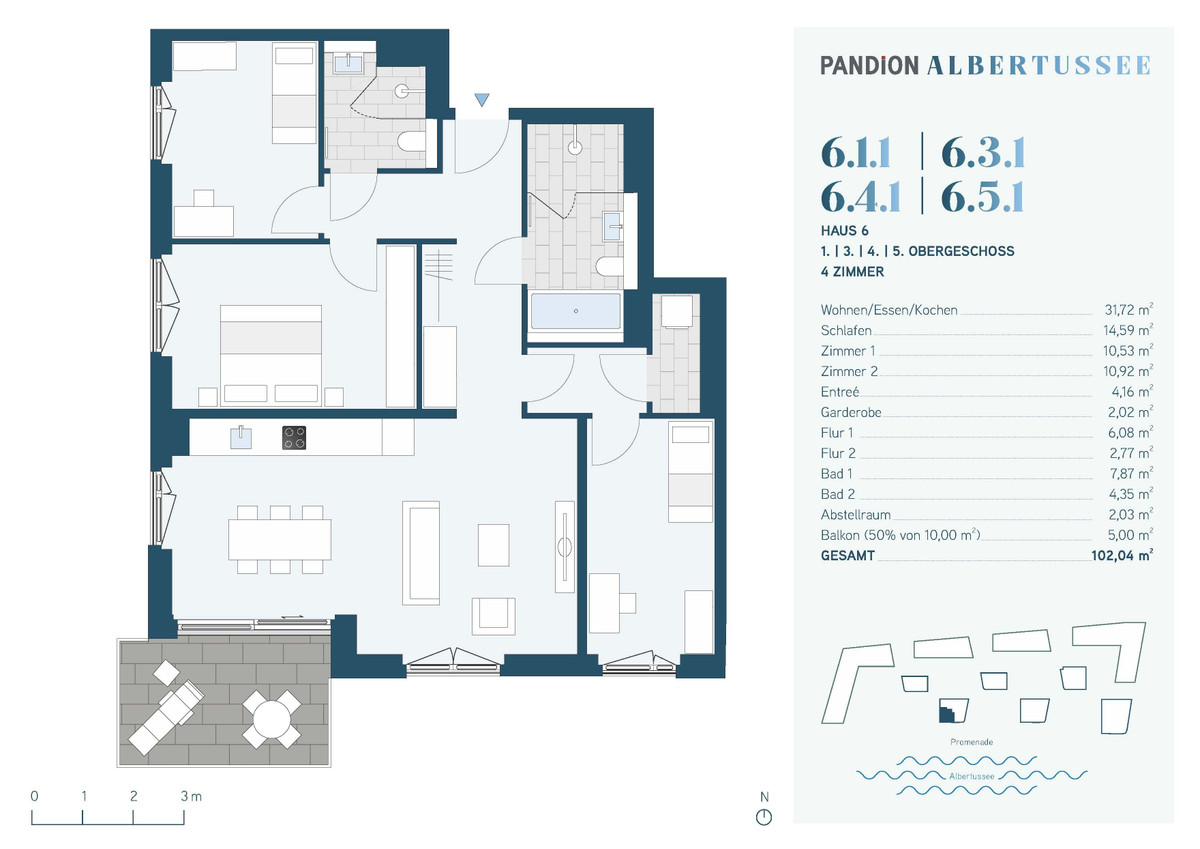 Grundriss 3. Etage
