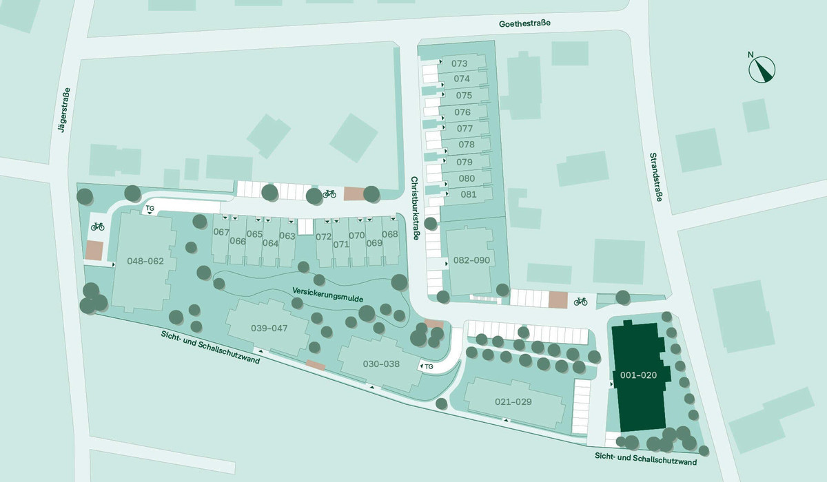 Lage der Ferienwohnung im Quartier