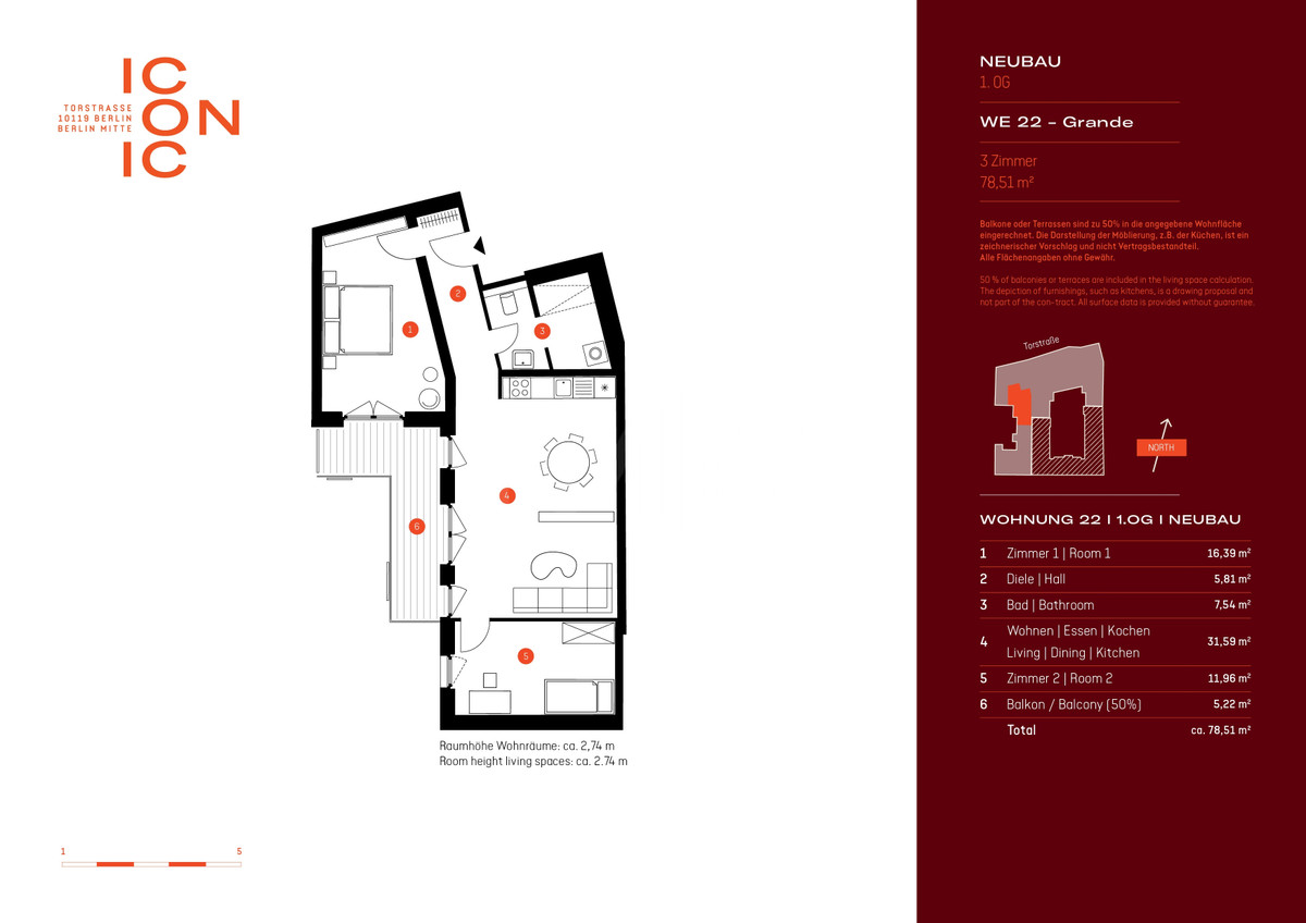 Grundriss WE 22