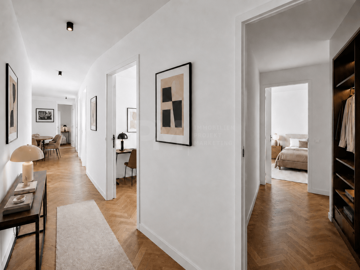 Flurbereich virtuell visualisiert