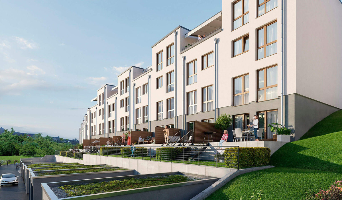 Energieeffiziente Reihenhäuser mit Wärmepumpe und Photovoltaikanlage