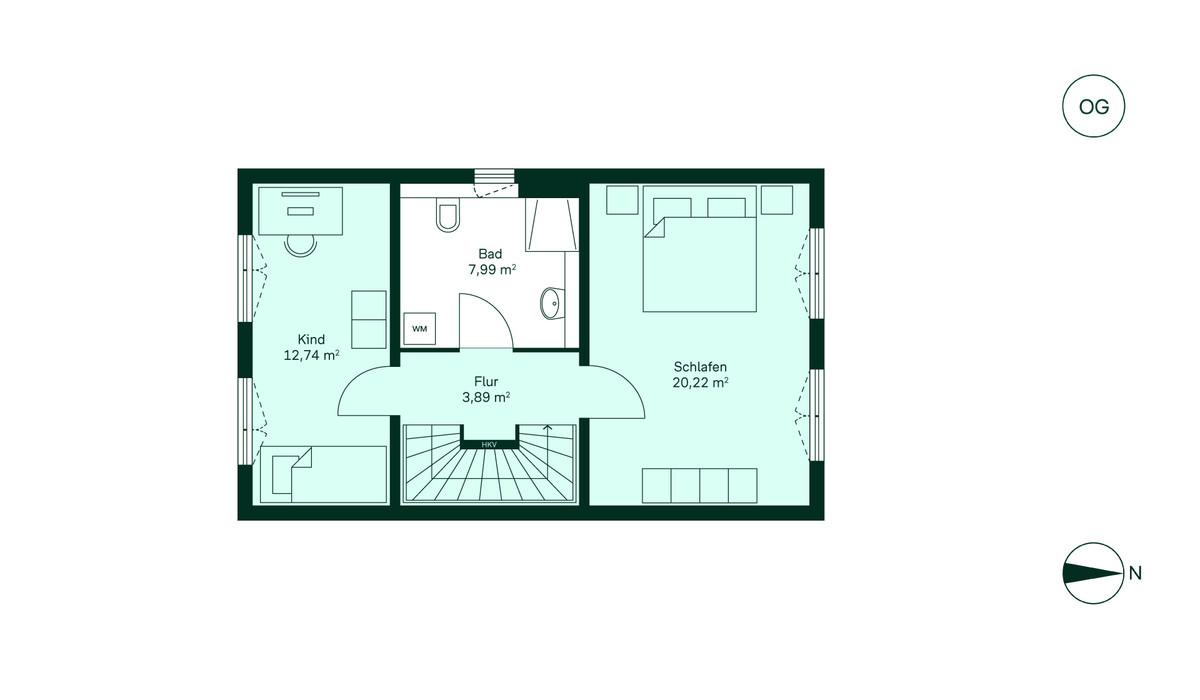 Grundriss Obergeschoss Doppelhaus 005 Eigener Feldblick