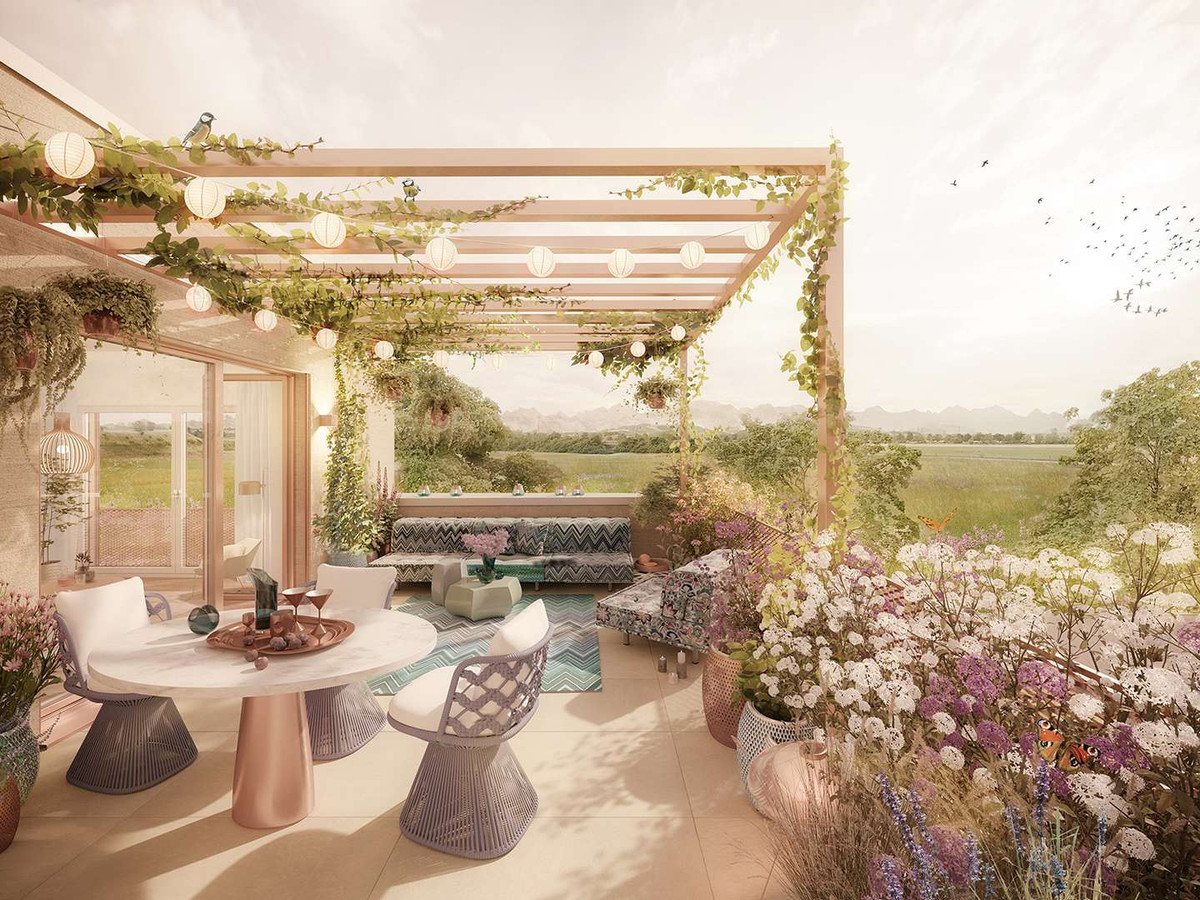 Golden Edition Dachterasse mit Alpen