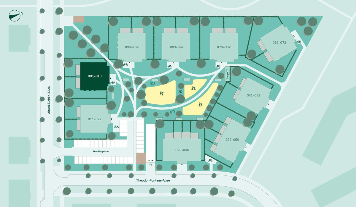 Lage der Eigentumswohnung im Quartier