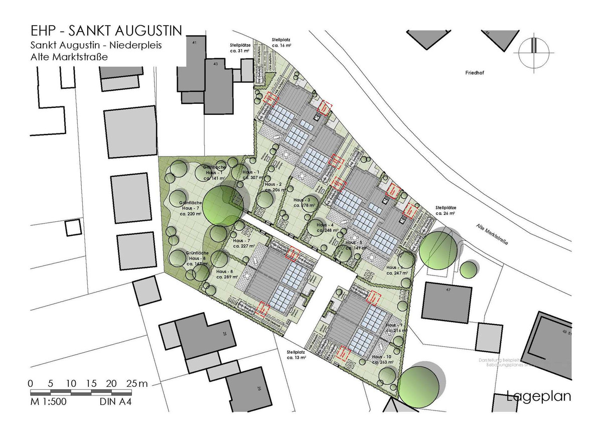 Pastoratsgärten - Allgemeiner Lageplan