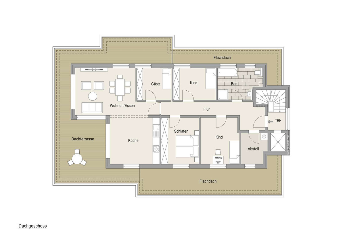 Grundriss Variante Dachgeschoss