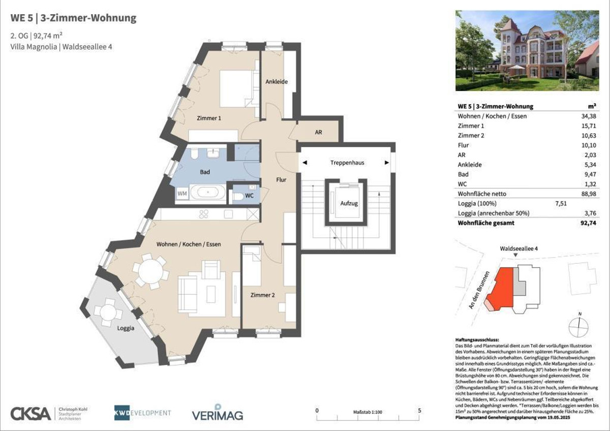 Villa Magnolia-WE 5-Grundriss