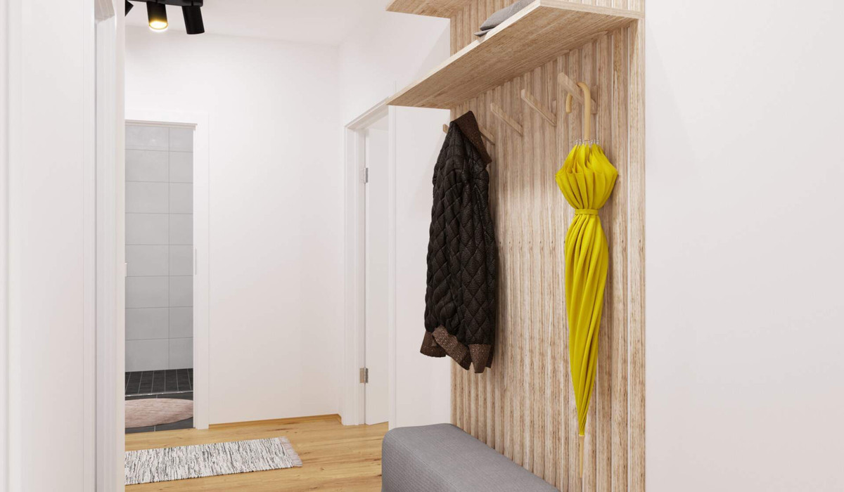 Visualisierung des Eingangs der Ferienwohnung
