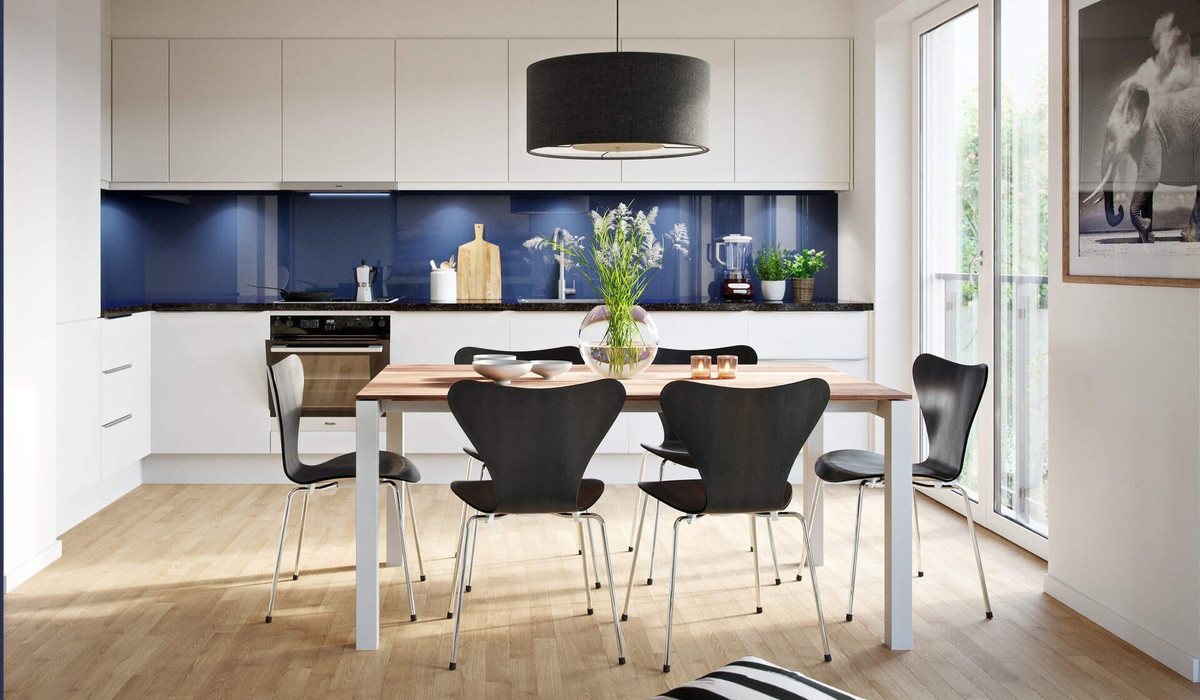 Visualisierung der Küche in der Ferienwohnung