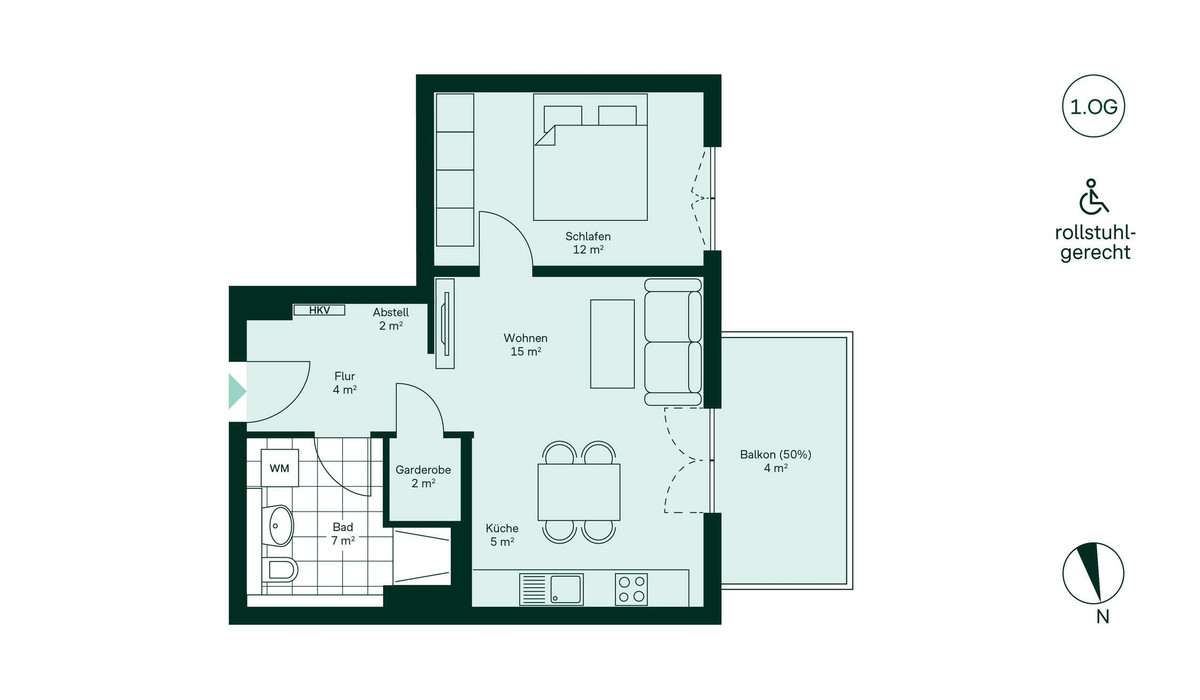 Grundriss der Eigentumswohnung