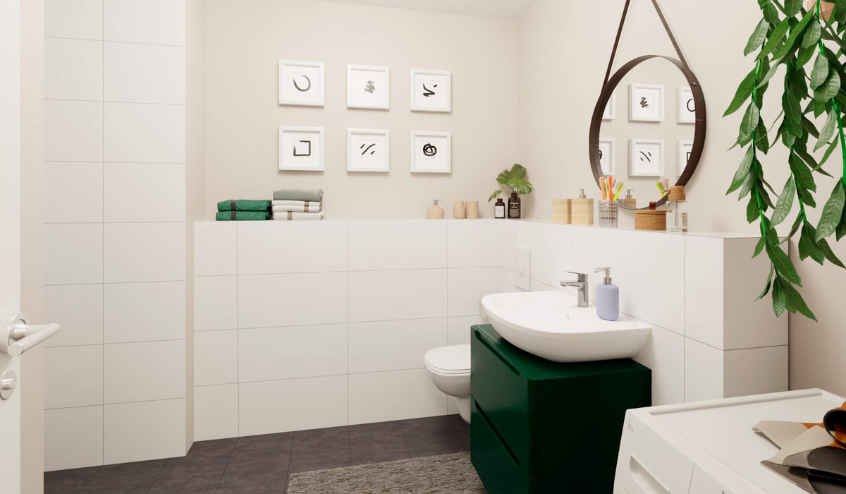 Im Badezimmer erwartet Sie moderner Komfort